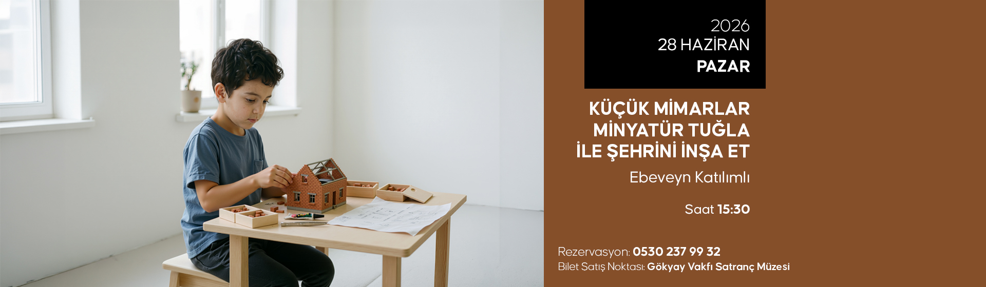 Küçük Mimarlar Minyatür Tuğla ile Şehrini İnşa Et