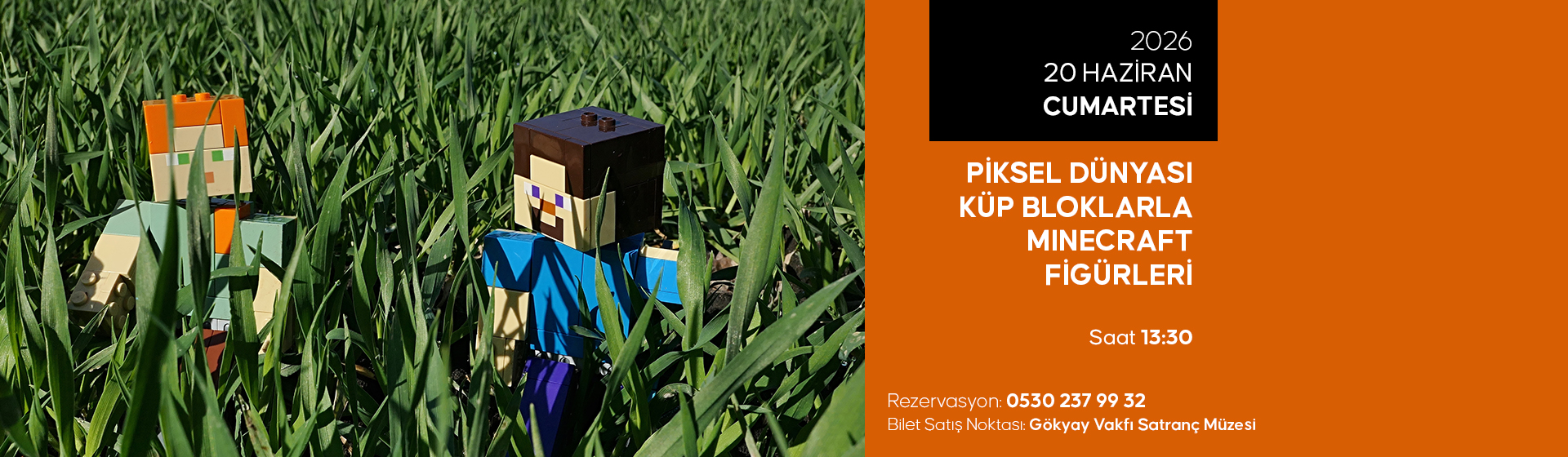 Piksel Dünyası Küp Bloklarla Minecraft Figürleri
